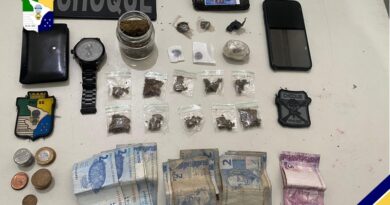 Polícia Militar prende suspeito de tráfico de drogas no Centro da capital