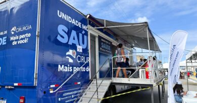 Hospital de Cirurgia leva Unidade Móvel de Saúde à Festa dos Caminhoneiros em Itabaiana